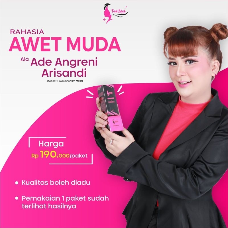 PINKBLACK SERIES GLOW BY AURASKINCARE CREAM PENCERAH WAJAH MENGATASI FLEK HITAM DAN BEKAS JERAWAT