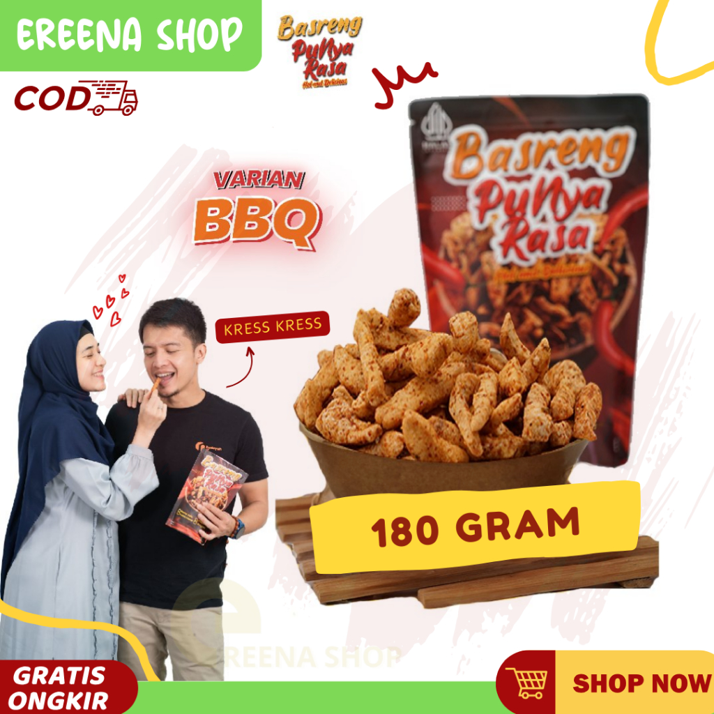 

Basreng Punya Rasa Cemilan Kekinian Basreng Rasa BBQ Renyah Harga Hemat Rasa Mantap