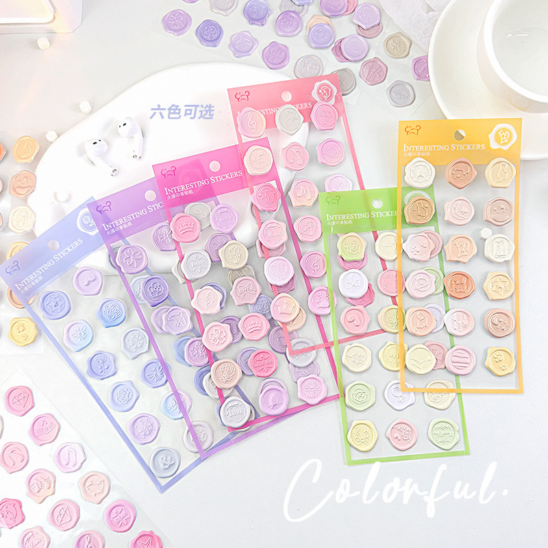

PEARLESCENT GRADIENT COLOR SEAL 3D STICKER — STIKER TIMBUL TIGA DIMENSI