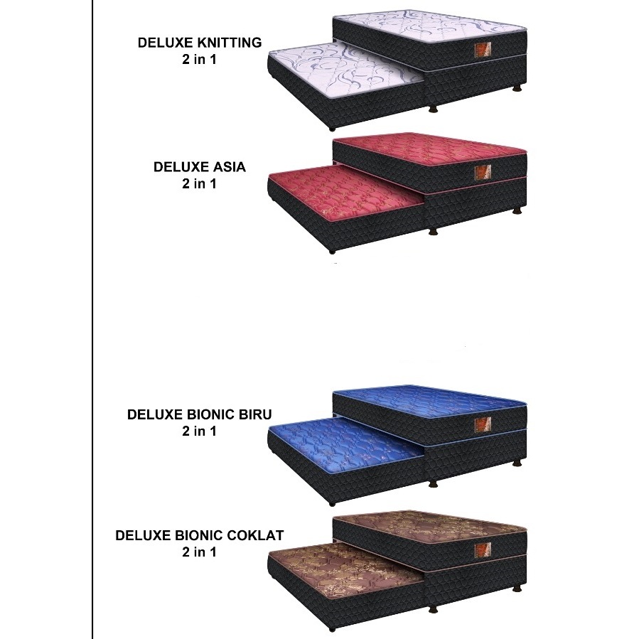 Kasur spring bed central 2 in 1 ukuran 90 / 100 / 120x200 Kasur Sorong