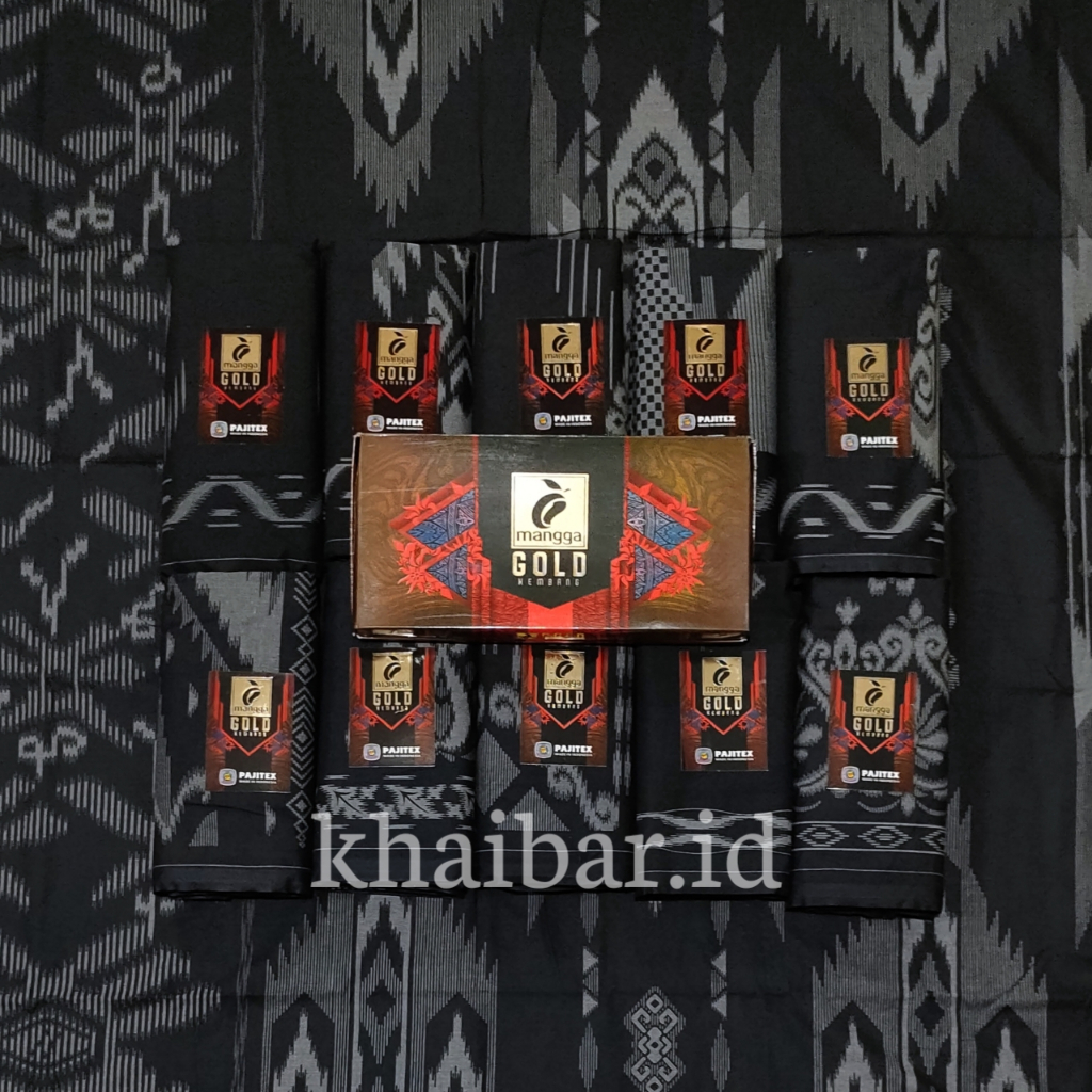 SARUNG MANGGA GOLD KEMBANG KHUSUS HITAM KEMBANG BLACK EDITION SARUNG MANGGA GOLD HITAM KEMBANG SARUN