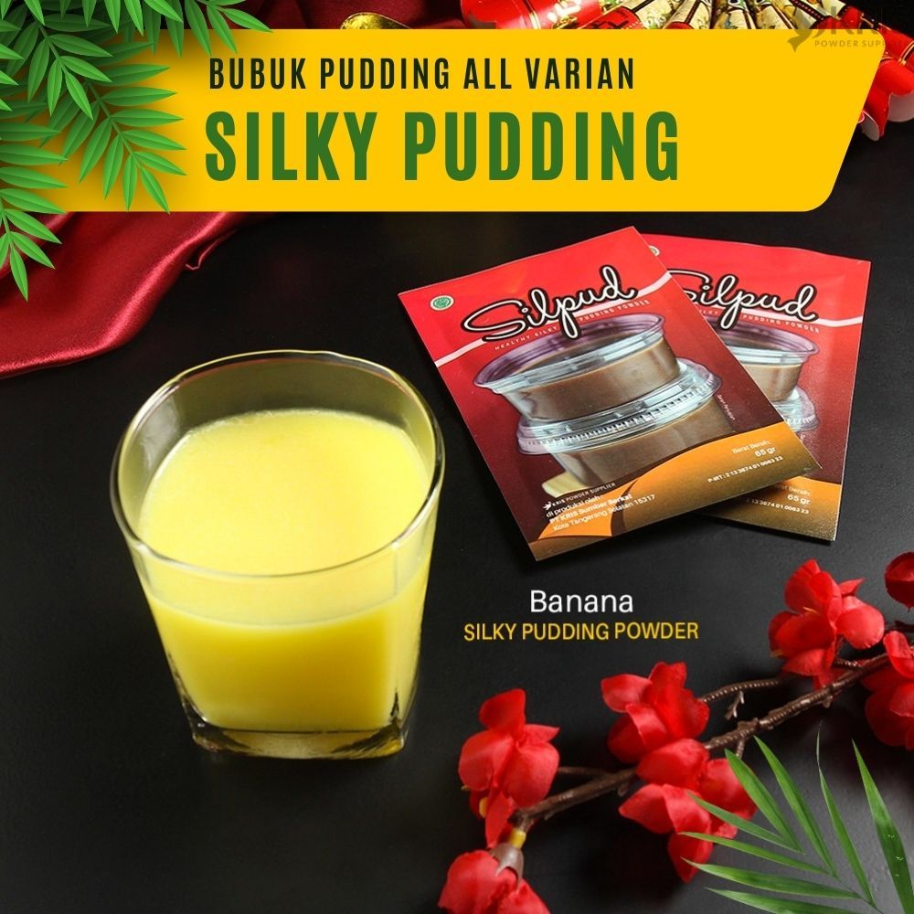 

Bubuk Pudding Strawberry, Banana, Avocado, Lychee 65gr - Silky Pudding