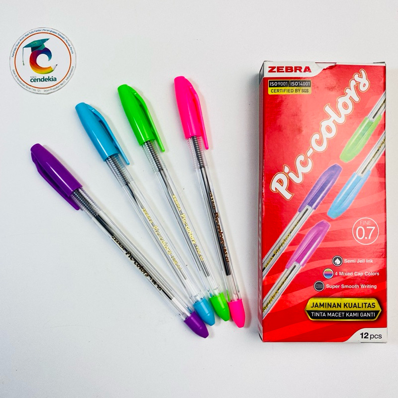 

Pulpen ZEBRA Pic-Colors Hitam 0.7mm - 1 pcs