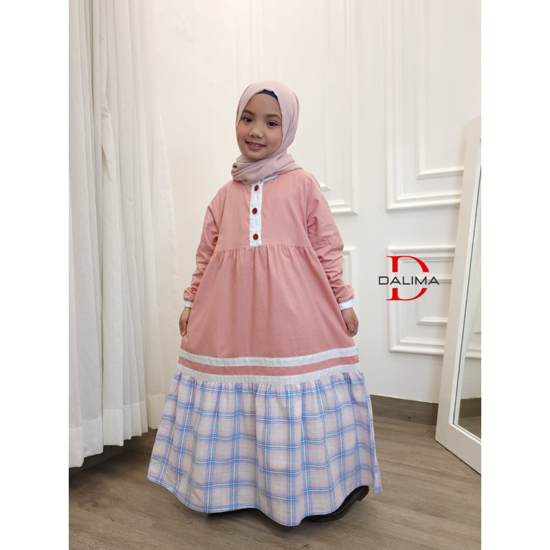GAMIS ANAK DALIMA KIDS BY SEMUT (SIZE M-L)