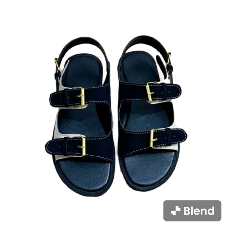 SANDAL WANITA CEWE LOTTO TALI HITAM CREAM DR.MARTIN FREE BOX