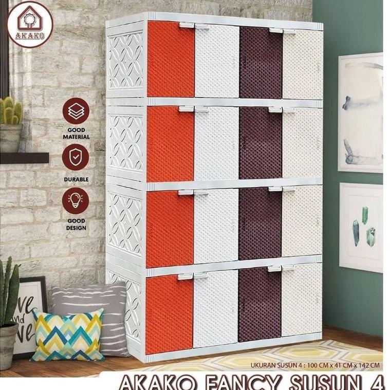 LEMARI PAKAIAN AKAKO FANCY SUSUN 4
