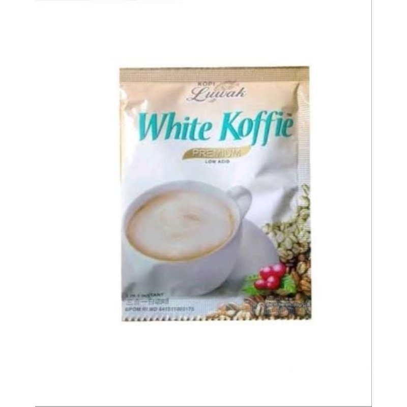 

White koffie luwak. Coffee 3 in 1 instant HARGA GROSIR AGEN Original per 1 bungkus