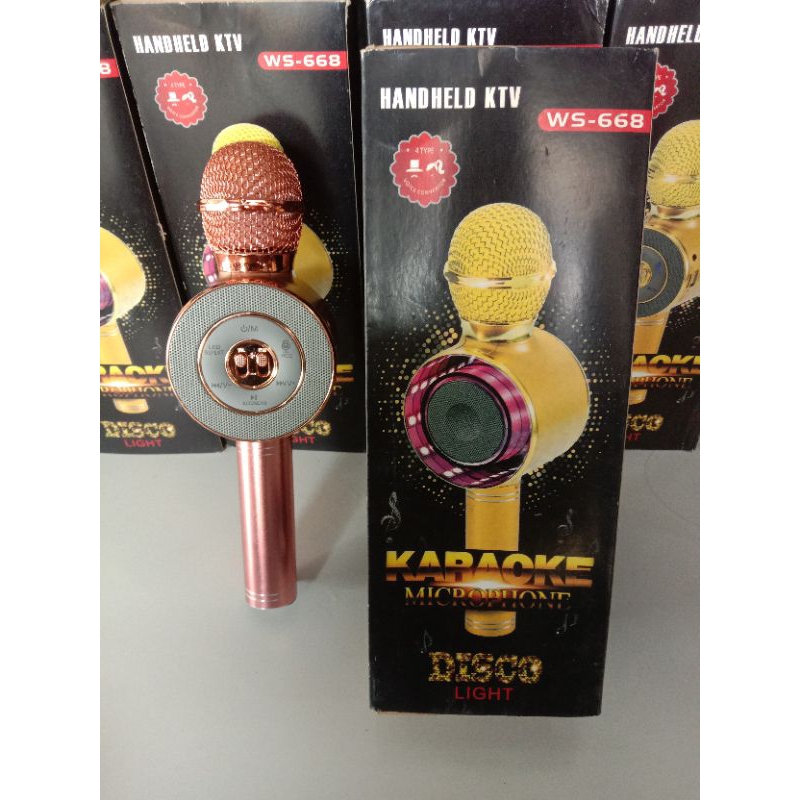 Mic karaoke wireles WS-668 murah