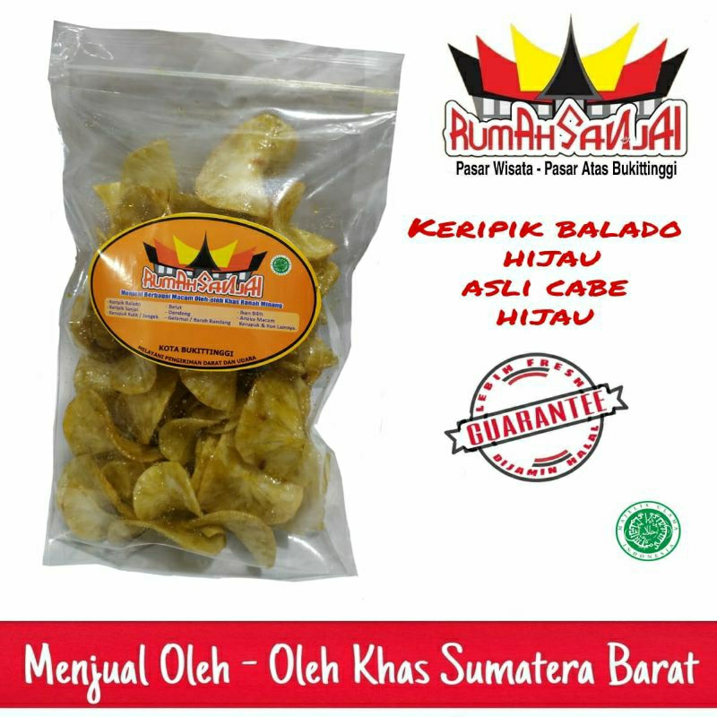 

Keripik Balado Hijau 500 gram