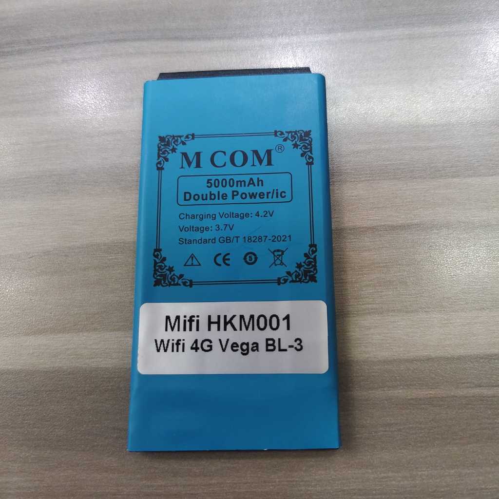 Battery Batere Batre Baterai Modifikasi Rakitan Double Power Mcom Modem Mifi HKM001 Wifi 4G Vega BL-