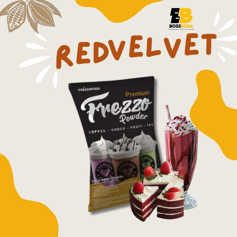 

Bubuk Minuman Rasa Red Velvet Premium Frezzo Powder Drink 1kg/Minuman Kekinian Murah/Bossboba