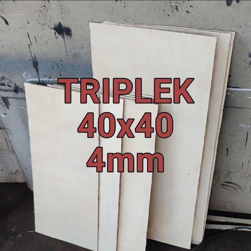 Triplek 4mm / triplek potongan 40x40