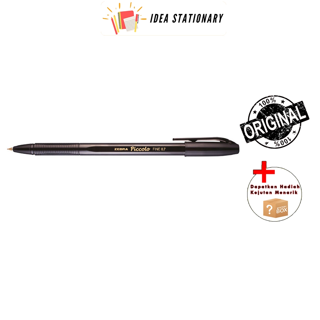 

Ballpen Bolpoint Pulpen Pen Zebra Piccolo 0.7 mm Hitam Ecer 1 pcs
