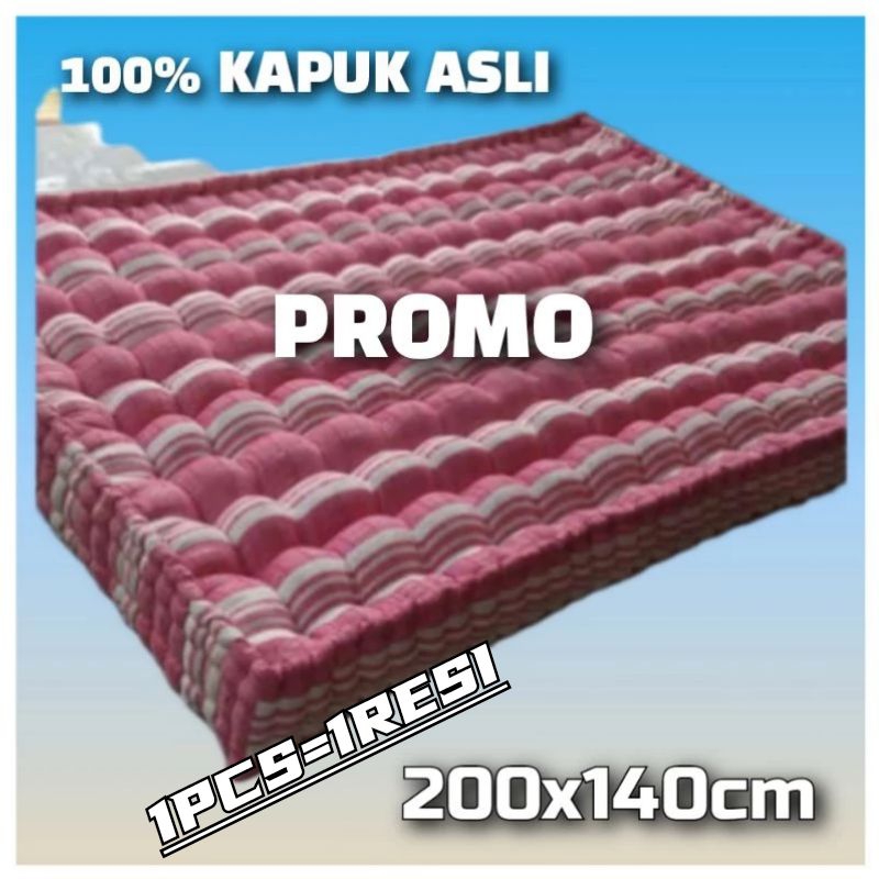 Kasur Kapuk Asli Randu 140x200 / Kasur Kapuk 160x200 Padat Tidak Kempes