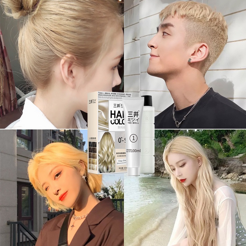 TRI-WELL Hair Bleaching Hair Dye Cream Hair Dye Hair Color Hair Colorant Hair Color Cream Hair Dye C