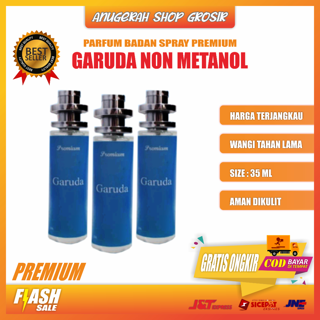 Parfum Badan Tahan Lama Pria Wanita - Grade A Premium.GARUDA Size 35 ml - TERLARIS! - Parfum Badan W
