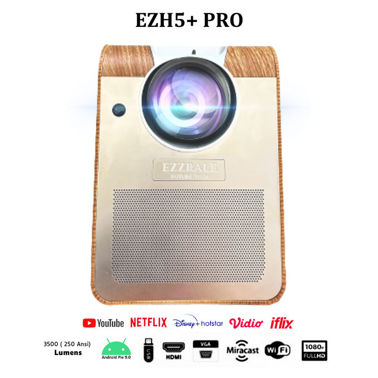 New Smart Mini Ezzrale EZH5 + PRO Android Bluetooth Speaker Projector