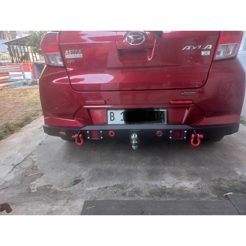 Tanduk pengaman bemper belakang mobil all new ayla