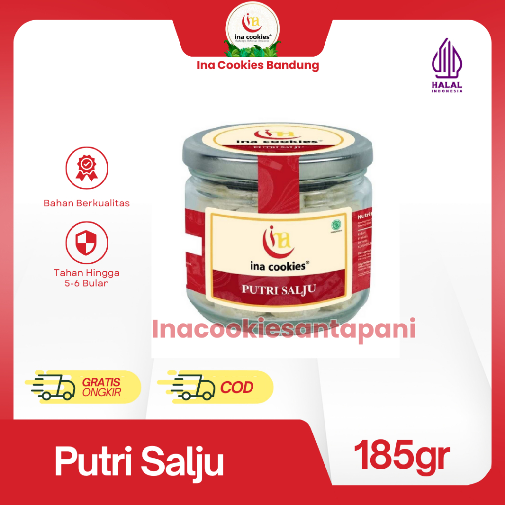 

Ina Cookies Toples Kue Kering Putri Salju JAR