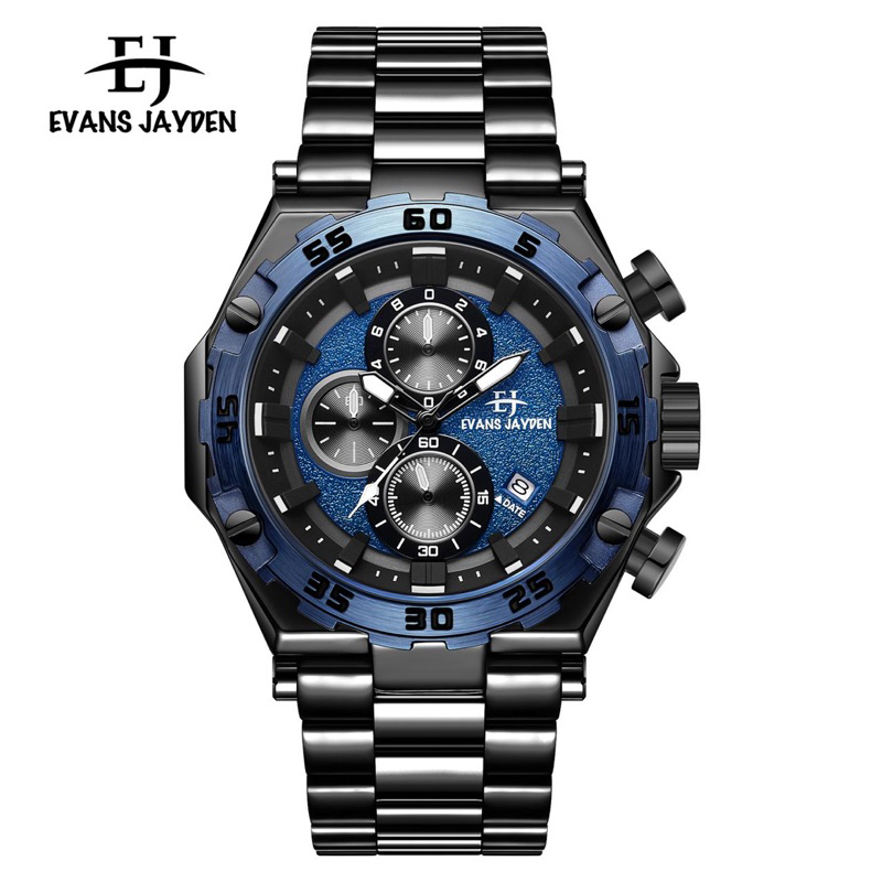 jam evans jayden original 9840 jam tahan air jam tangan pria sporty