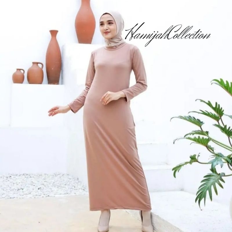 Inner Gamis Allsize Bahan Spandek