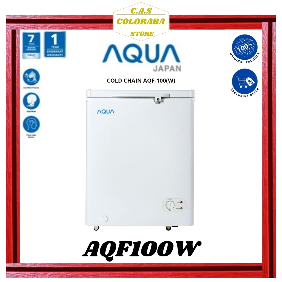CHEST FREEZER AQUA AQF-100(W) FREEZER 100 L AQF100W AQF 100 W