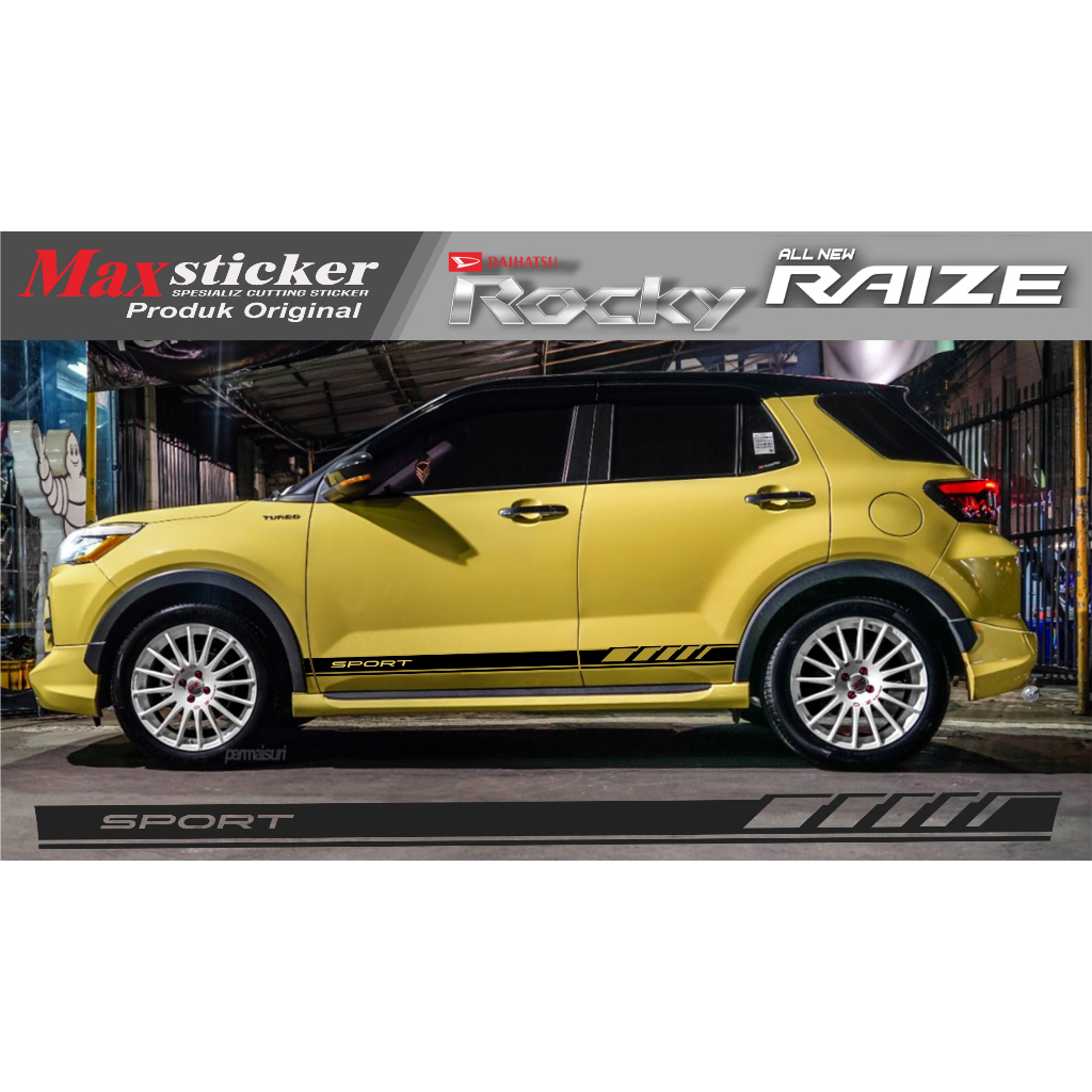 STICKER BODY SAMPING ROCKY RAIZE TERBARU STICKER AKSESORIS ROCKY RAIZE