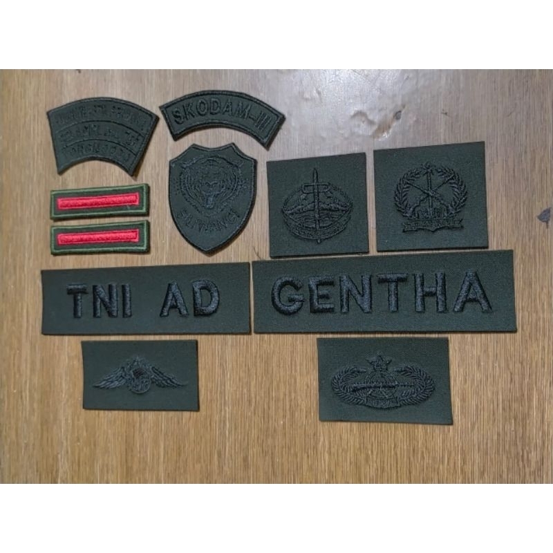 

Papan nama pdl TNI AD full 1 set