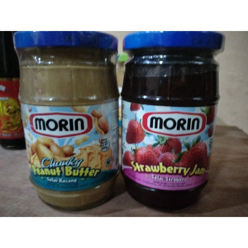 Morin jam selai varian rasa 300 gr kacang strawberry