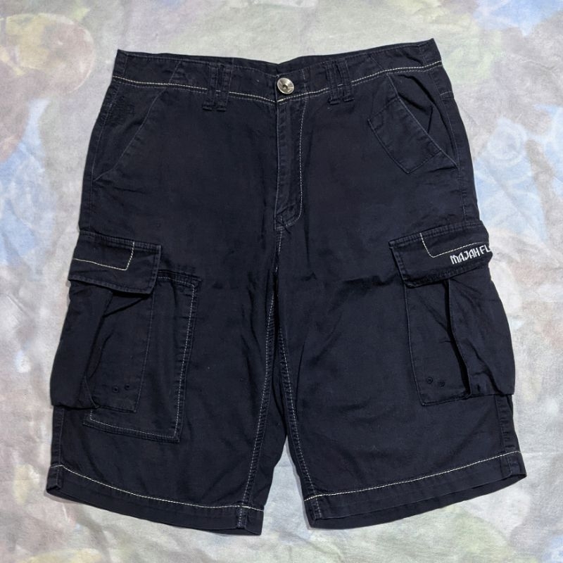 Celana Pendek Shortpants Cargo Majah Flavah Dark Blue Original Second Preloved #CC29