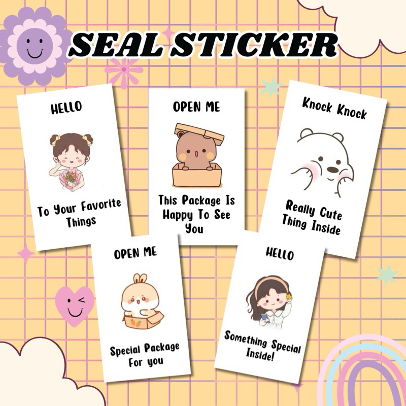 

Seal Sticker/ Cute online shop sticker / Sticker Aesthetic