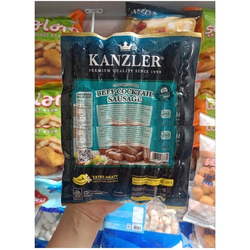 

Kanzler sosis sapi Cocktail 250gr