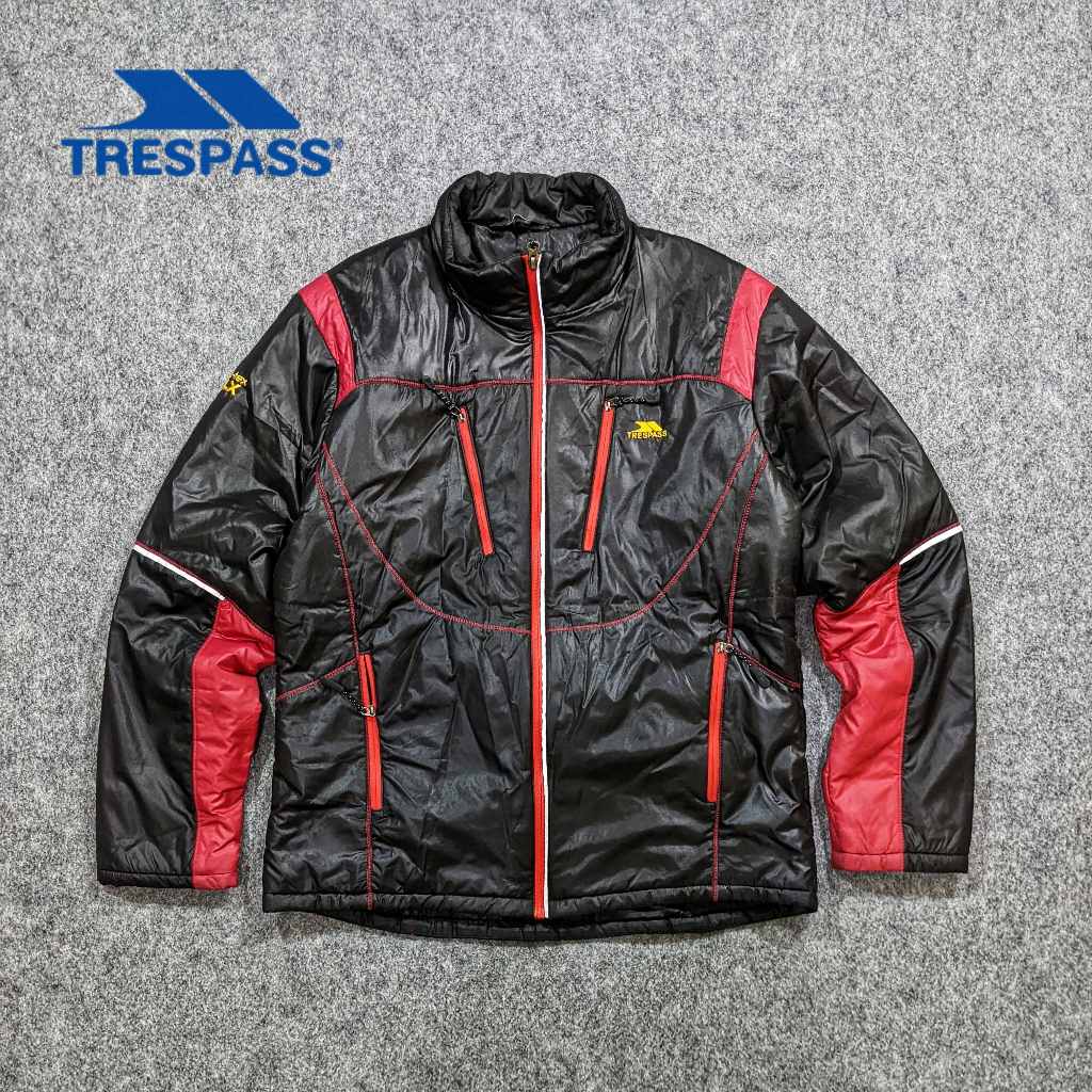 Trespass Trestex DLX - Jaket Outdoor Pria Wanita Gunung Down Dacron Microfiber Winter Musim Dingin S