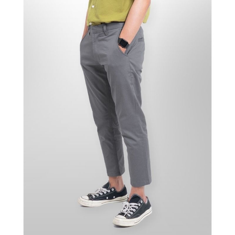 CELANA CHINO Ankle pants Panjang pria Slimfit Santai Kasual Formal BARU