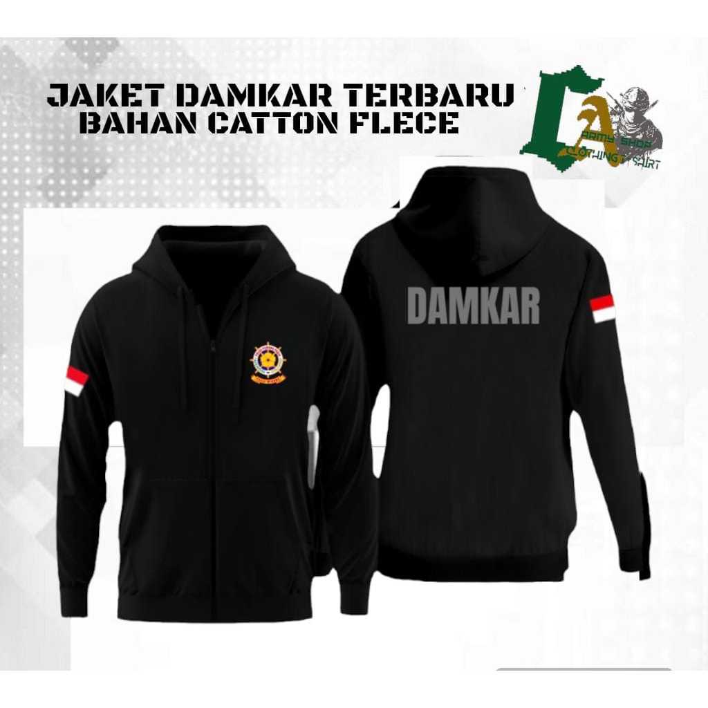 Jaket damkar / sewater damkar  jaket zipper damkar / bisa cod