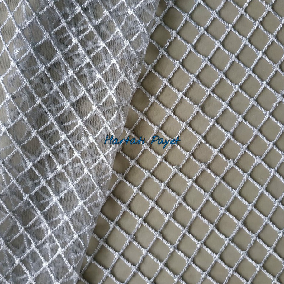 Tulle Kotak  Tile Kotak  Brukat Jaring  Tille Jaring  Tulle Jaring  Tile Jaring