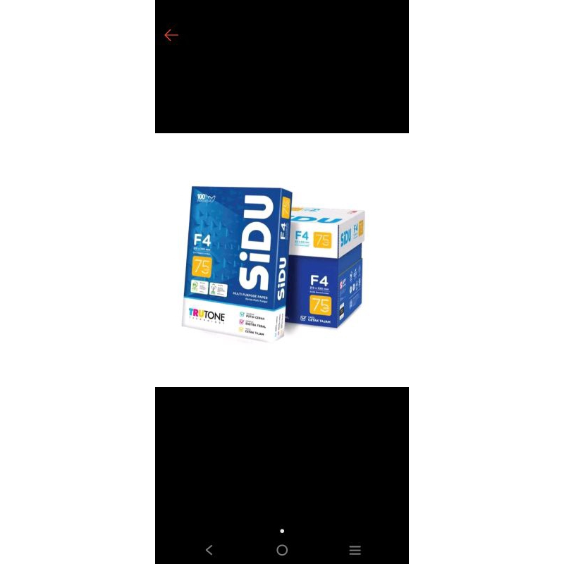 

KERTAS HVS SIDU F4 60 gram