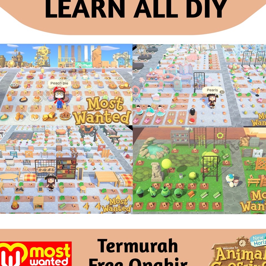 Inovasi yang Mengubah Hidup All DIY Recipe Animal Crossing New Horizon ACNH NMT Bells Furniture Mate