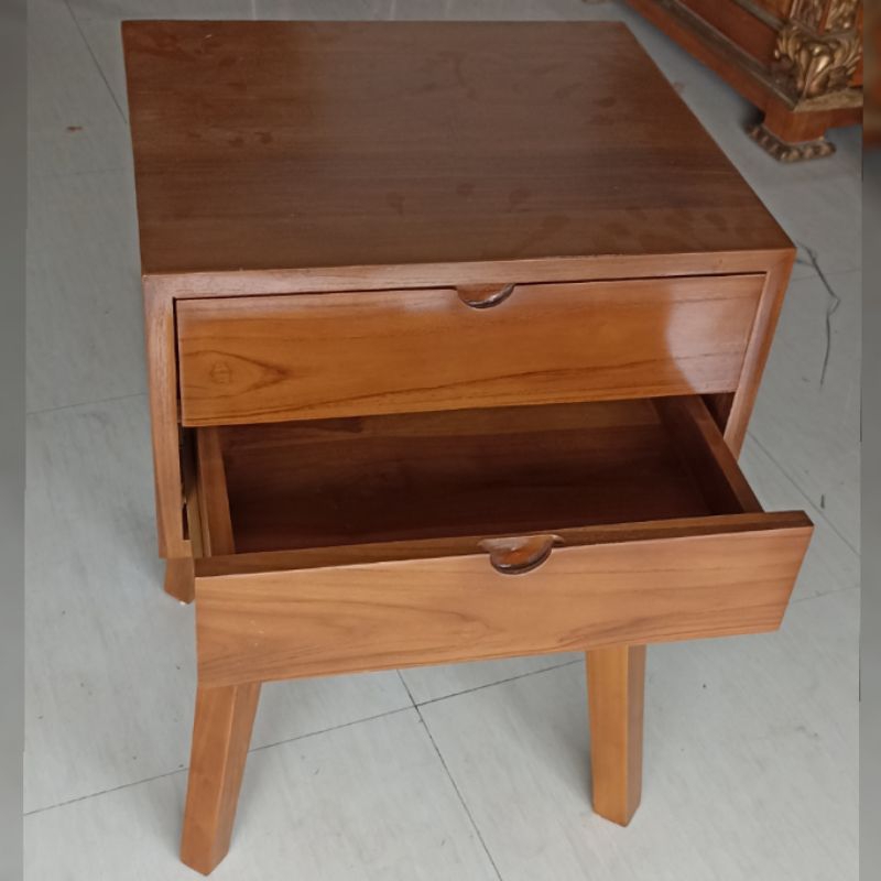 Nakas kayu 2 laci
