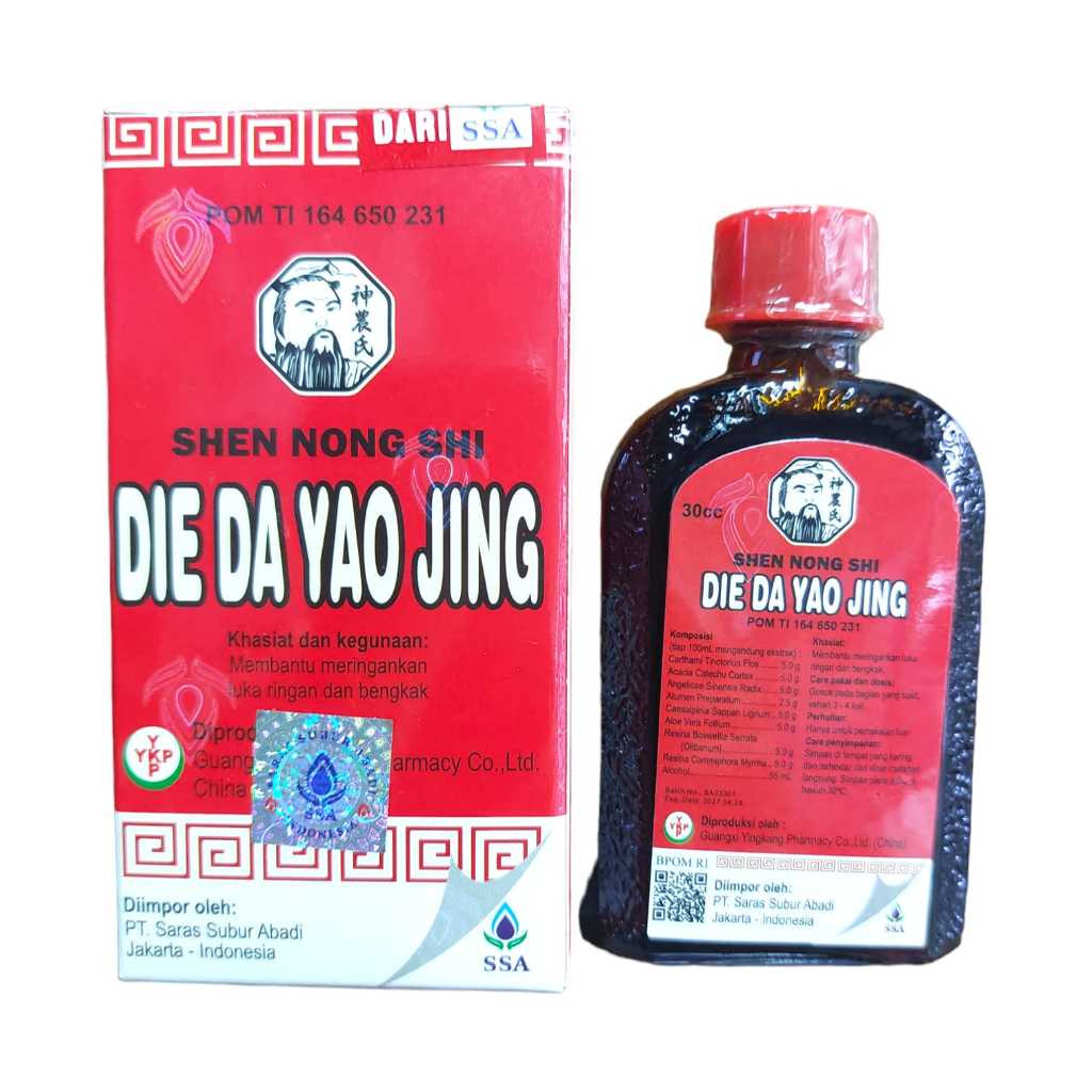 

Die Da Yao Jing tie ta yao gin obat merah betandine cina PT SSA