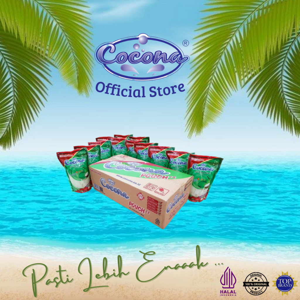 

Cocona Pouch Nata De Coco 400Gr 1Dus (12 Pcs)