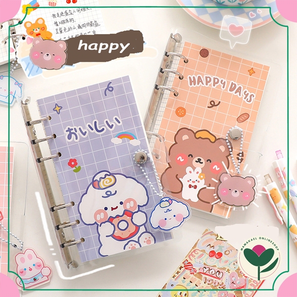 

1 set binder A6 lucu cute kawai aesthetic notebook journaling scrapbook MK1322