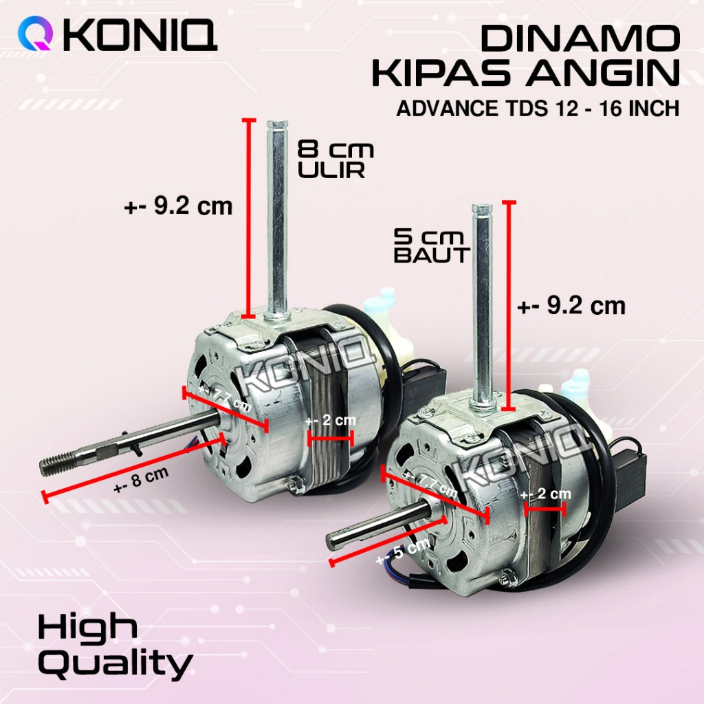 DINAMO KIPAS ADVANCE TDS 18 INCH / MOTOR KIPAS ANGIN BALING BESI
