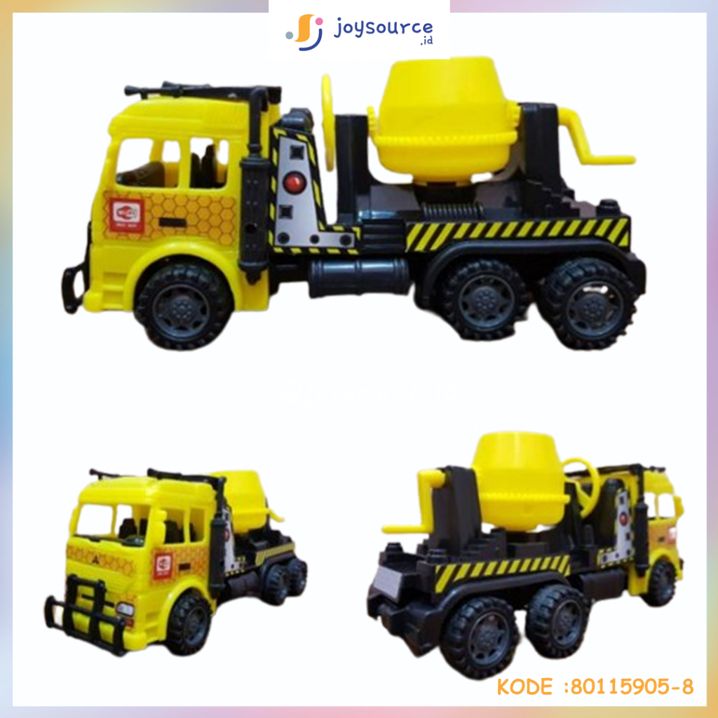 (Random) Mainan Mobil Truk Semen - Mainan Mobil Konstruksi Bangunan - Mainan Mobil Molen Semen