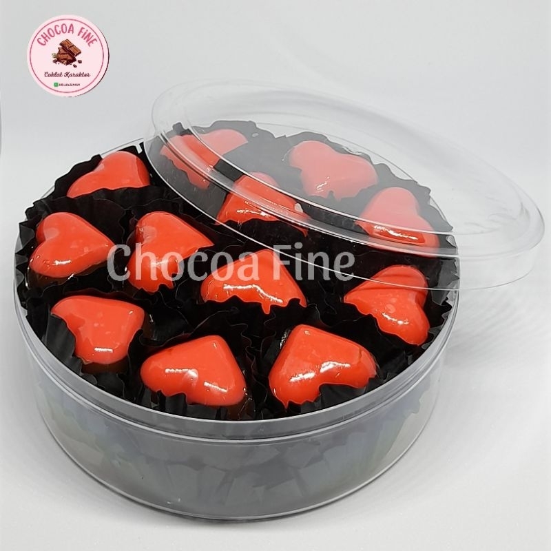 

Coklat Praline Bentuk Love Rasa Strawberry