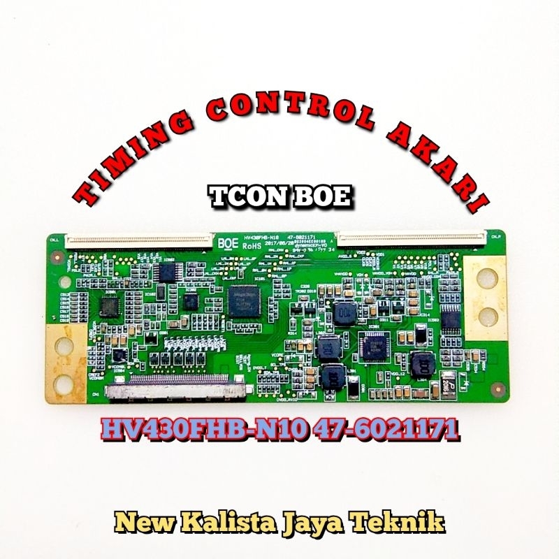 TCON TV AKARI 43 INCHI ORIGINAL BOE HV430FHB N10 TCON AKARI TIKON TV AKARI TICON TV AKARI BOE HV430F