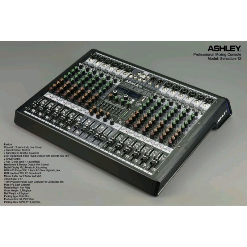 MIXER ASHLEY SELECTION 12 MIXER KARAOKE ASHLEY SELECTION12 ORIGINAL