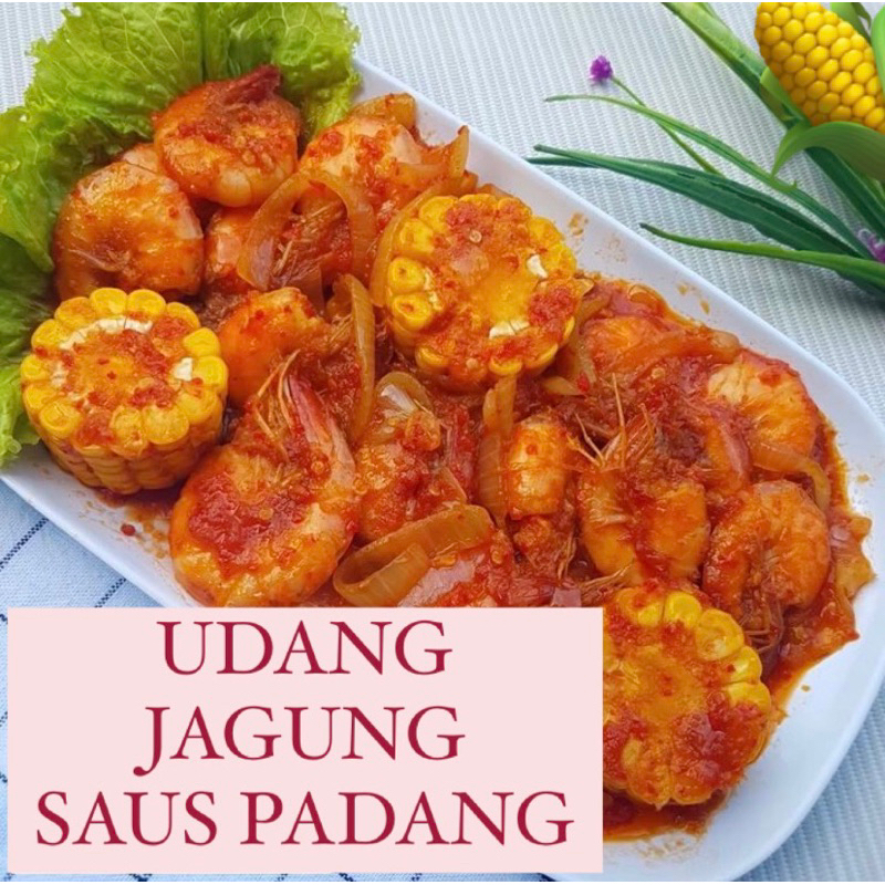 

udang jagung saus padang (udang jumbo Tiger prawn)