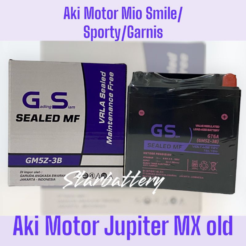Aki Motor Mio Sporty +Mio Smile GM5Z-3B Aki kering Mio Sporty Mio Smile