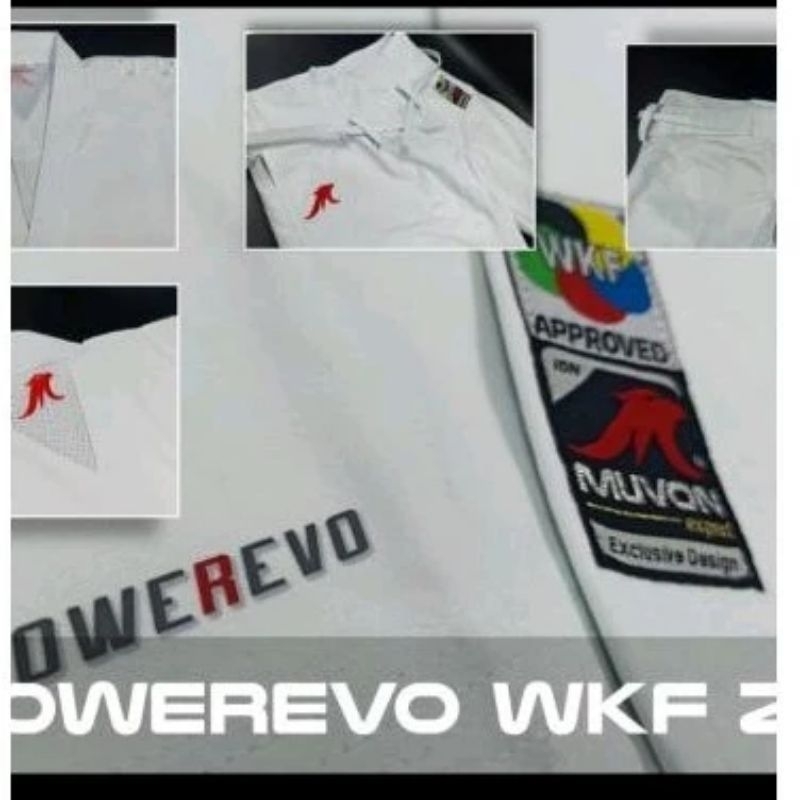 NEWBAJU KARATE KATA MUVON POWEREVO 2.0 ORIGINAL WKF APPROVE  BORDER PUTIH